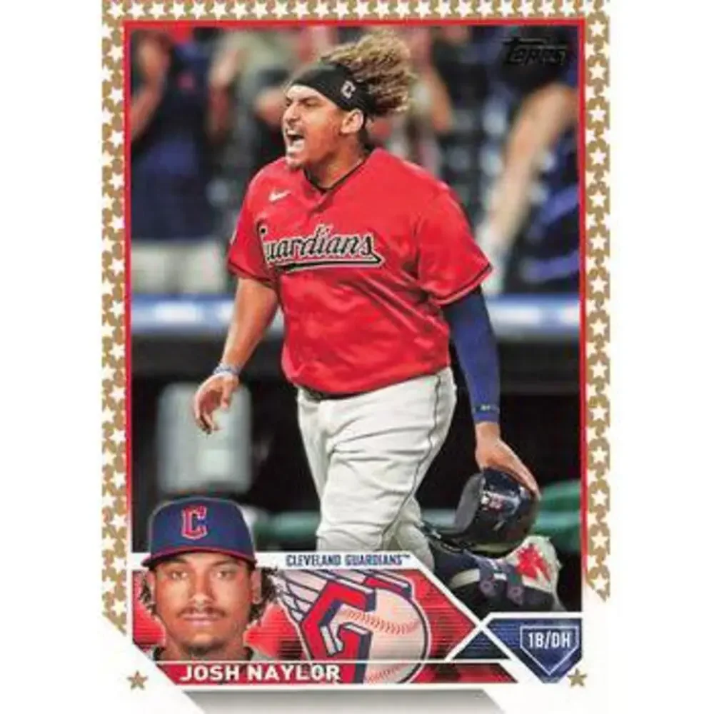 2023 Topps Gold Star Josh Naylor #91 Cleveland Guardians